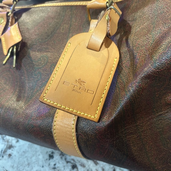Etro Multicolor Paisley Duffel Bag - Picture 6 of 16